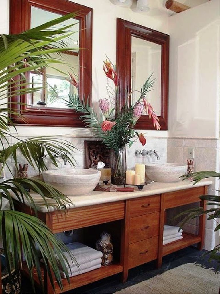 2. Amazing Tropical Bathroom Ideas