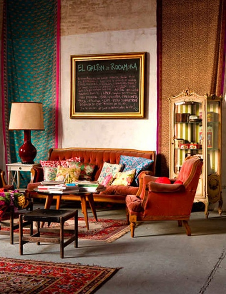 20-bohemian living room ideas