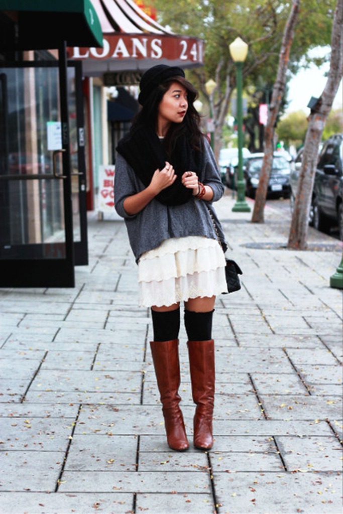 54. Outfit To Wear With Knee High Boots