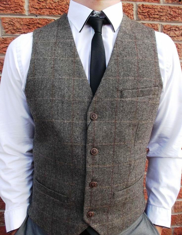 Tweed Vest Waistcoat Ideas