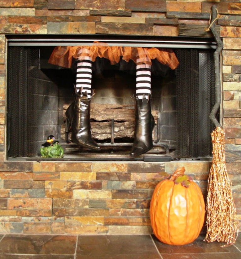 Halloween Fireplace Decoration