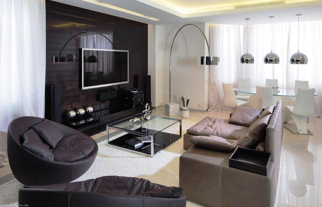 2. Modern Apartment Living Room Decorating Ideas