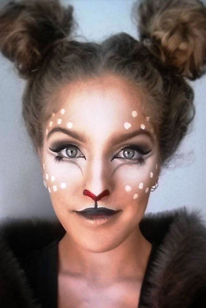 22. Halloween Deer Makeup Ideas