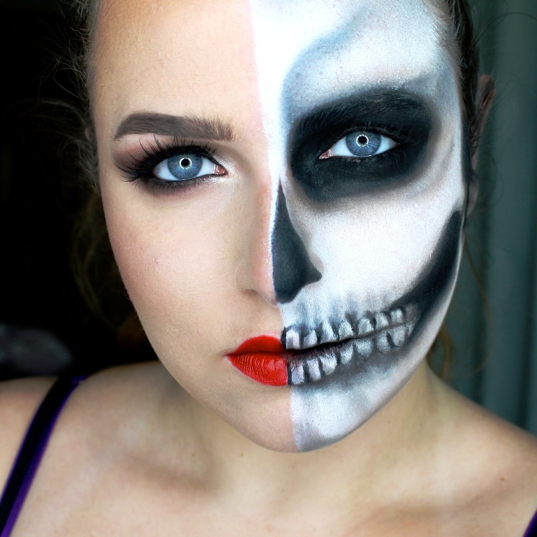 24. Half Face Makeup Ideas