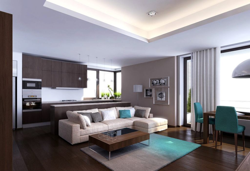 9. Modern Apartment Living Room Designs