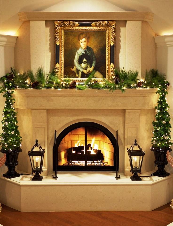 10-Christmas Fireplace Ideas