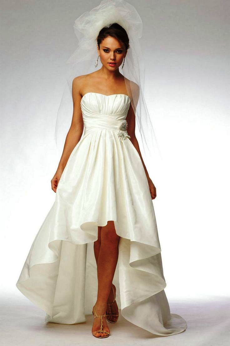 Beautiful Best Bridesmaid high Low Dress (5)