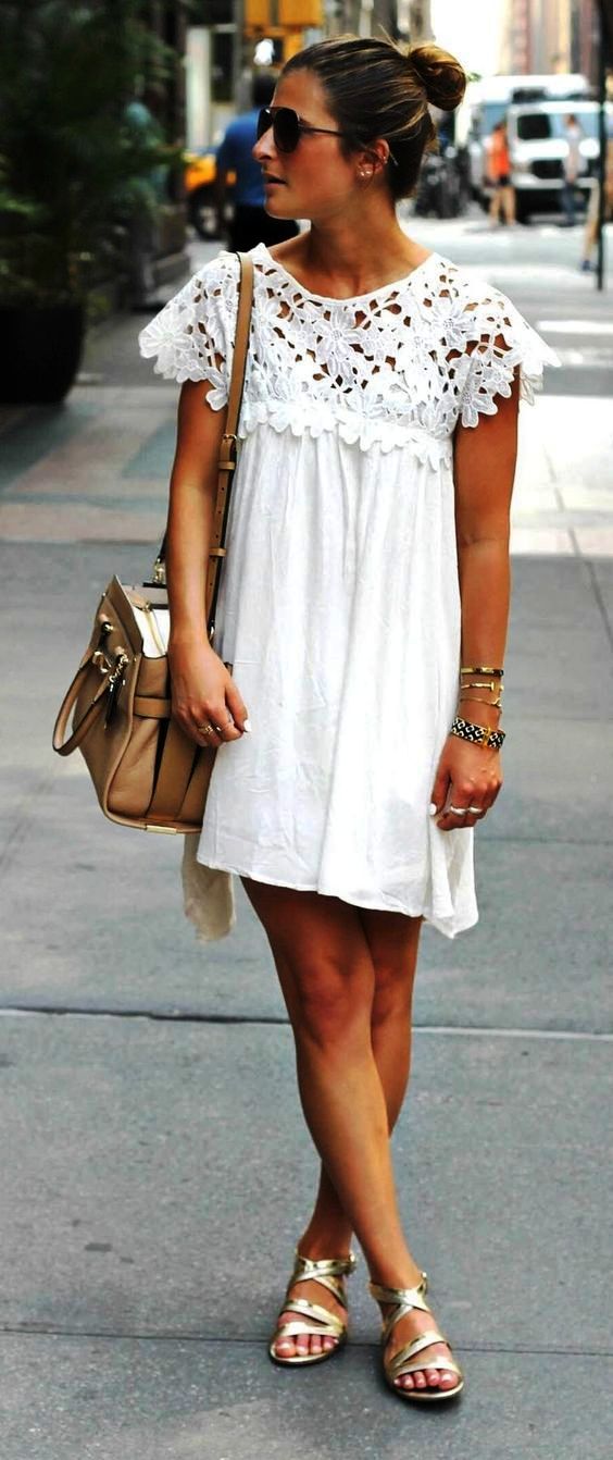 Different White Dress Outfits Ideas (4)