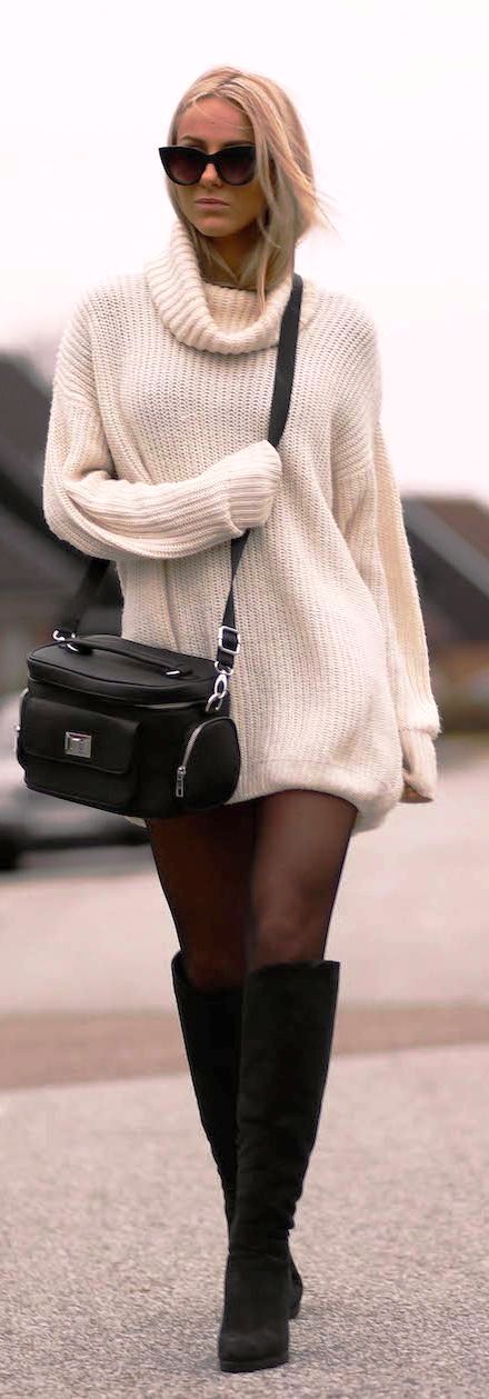 Winter Sweater Style Outfit Ideas For Women (3)