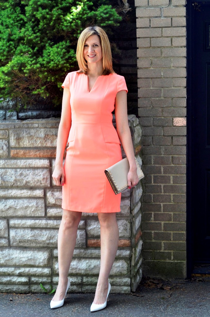 23-Coral Dress With Shoes
