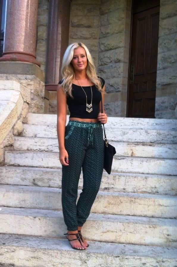 45 Gorgeous Harem Pants Outfit Ideas For Women To Try - Instaloverz