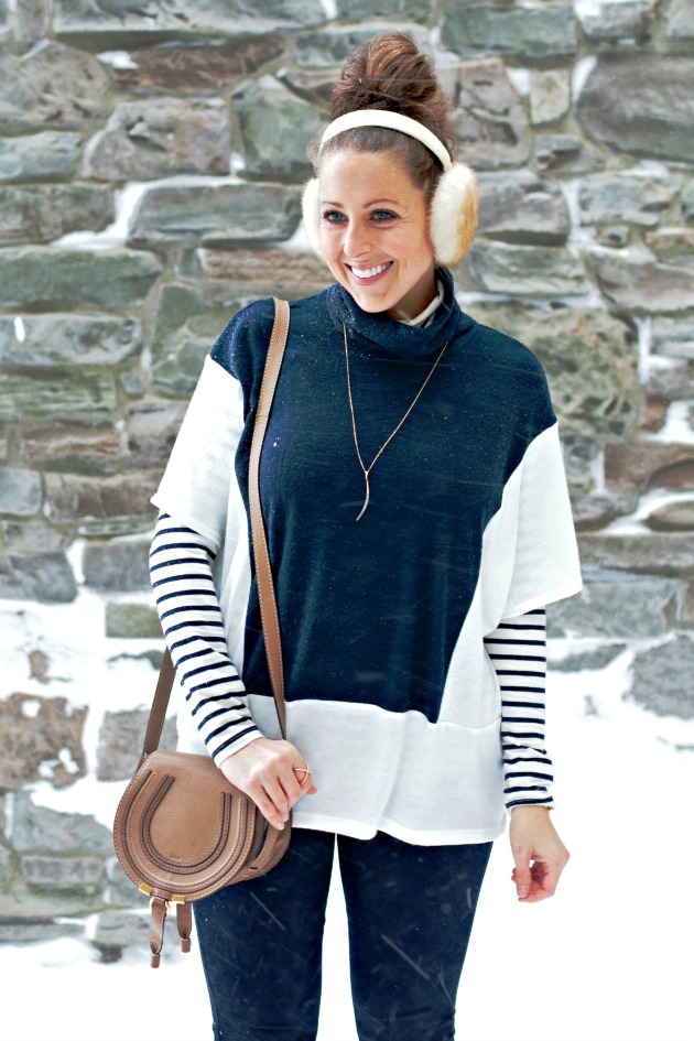 42-Cowl Neck Top Street Style