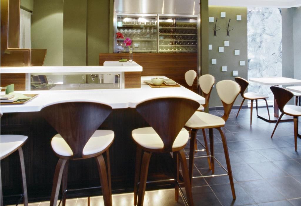 12. Wooden Base Stools For Kitchen