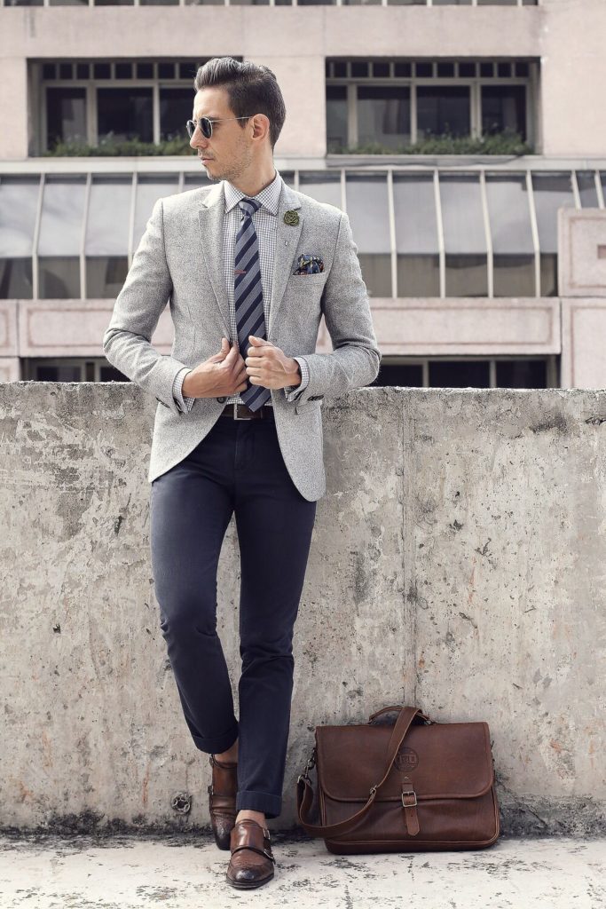 Patterned Trousers with Blazers