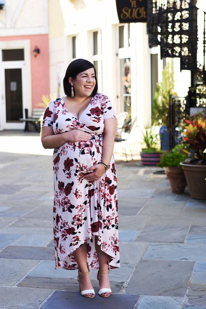Wrap Dress-12 Summer Baby Shower Outfit Ideas To Try Out
