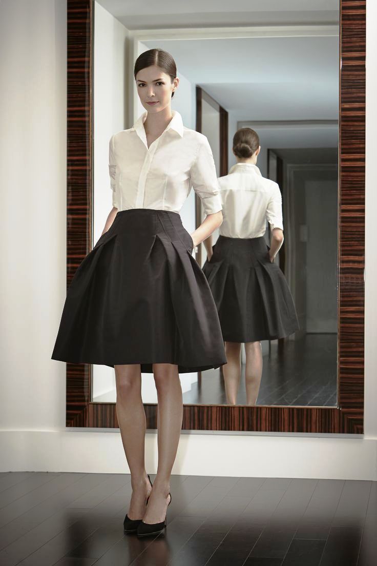 21-Skirt Outfit for office women