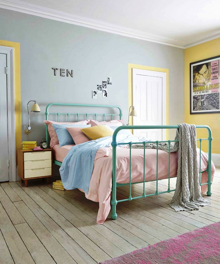 9-Pastel Colored Bedroom
