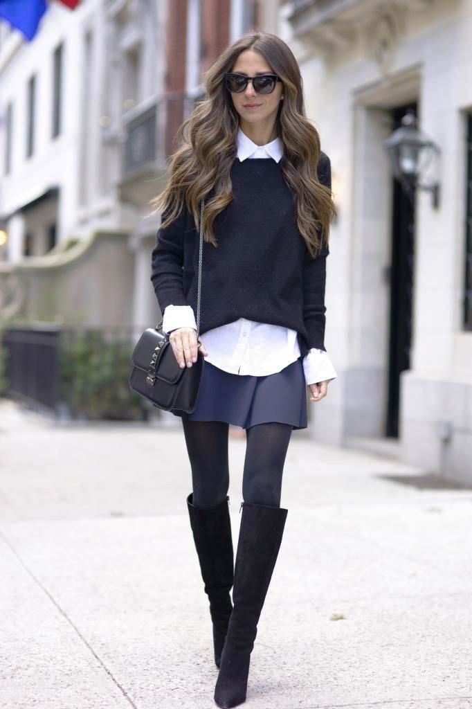 28. Outfit To Wear With Knee High Boots