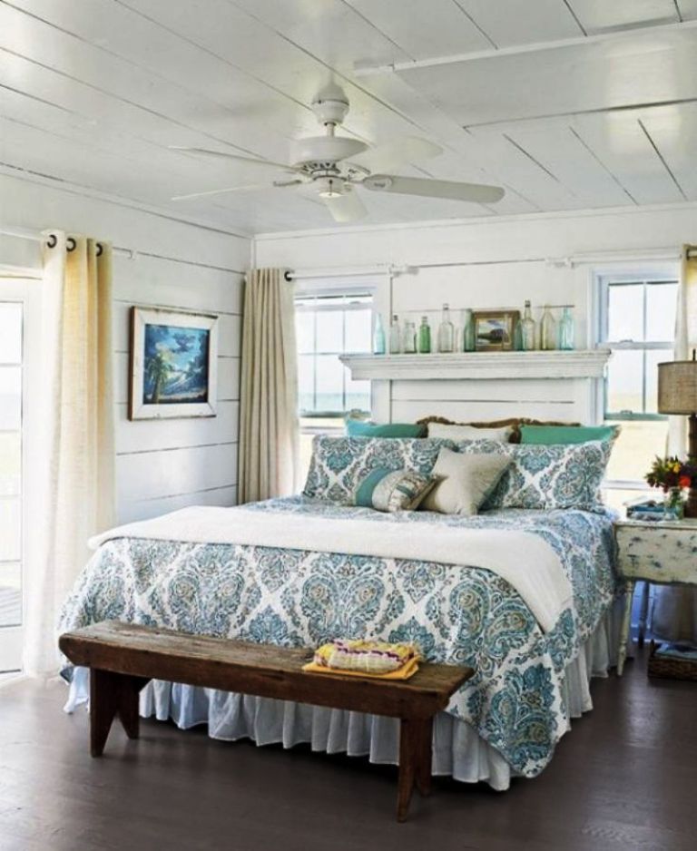 31-beach style master bedroom