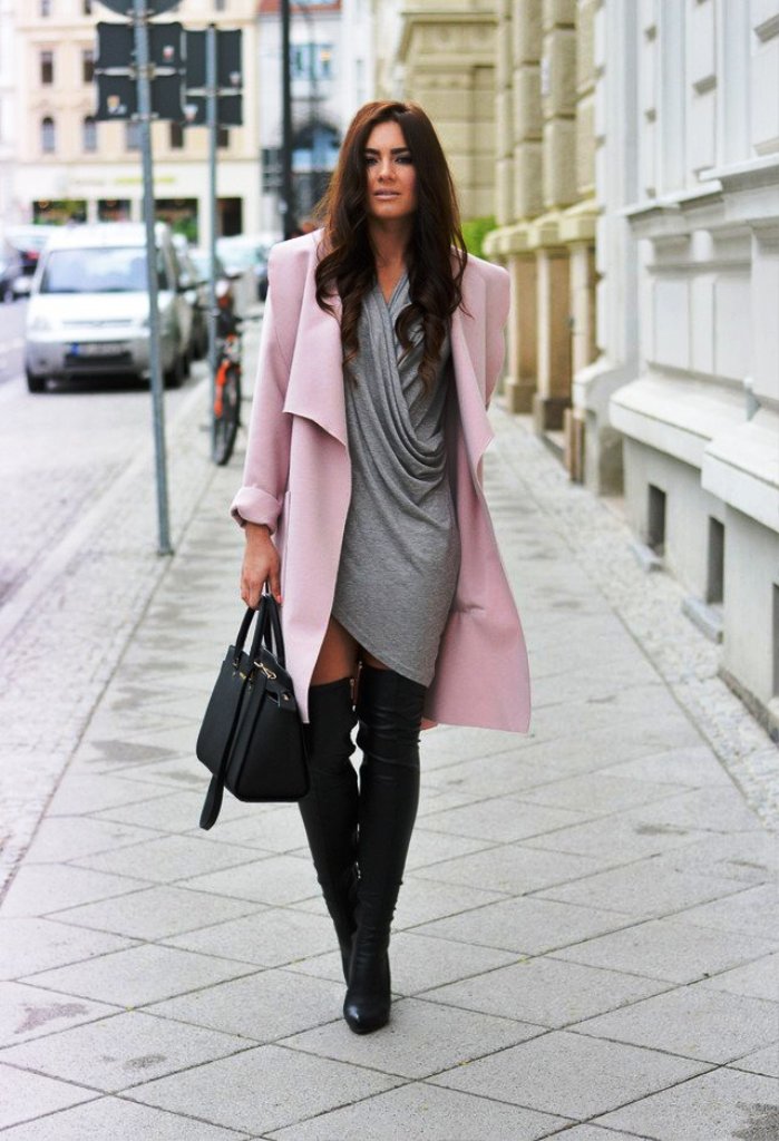 34. Outfit To Wear With Knee High Boots
