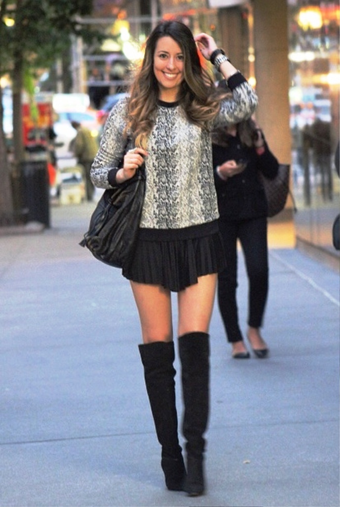 41. Outfit To Wear With Knee High Boots