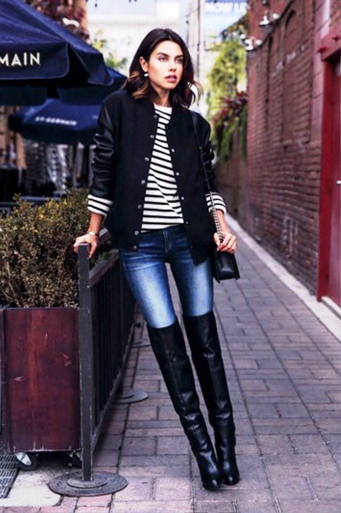 47. Outfit To Wear With Knee High Boots