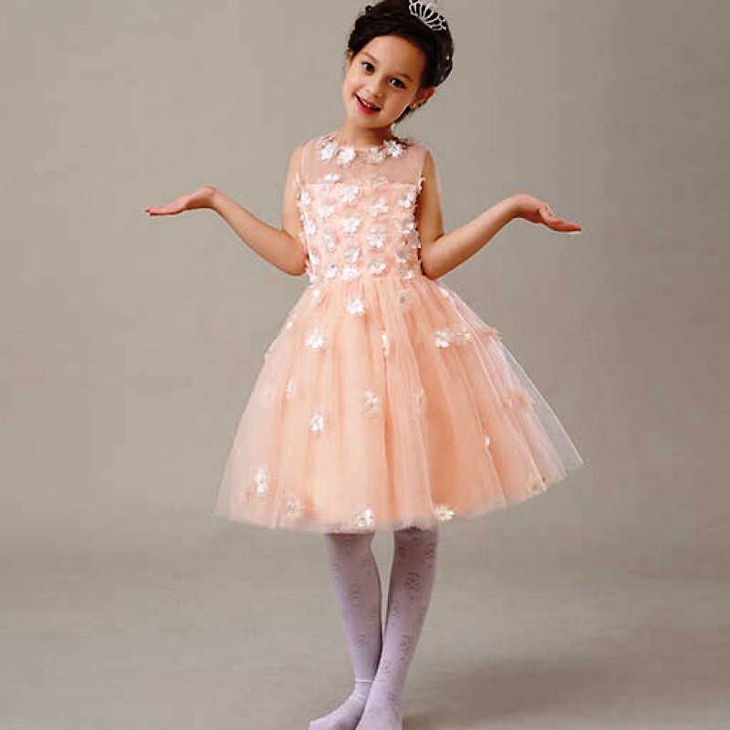 19-Peach dresses for girls ideas