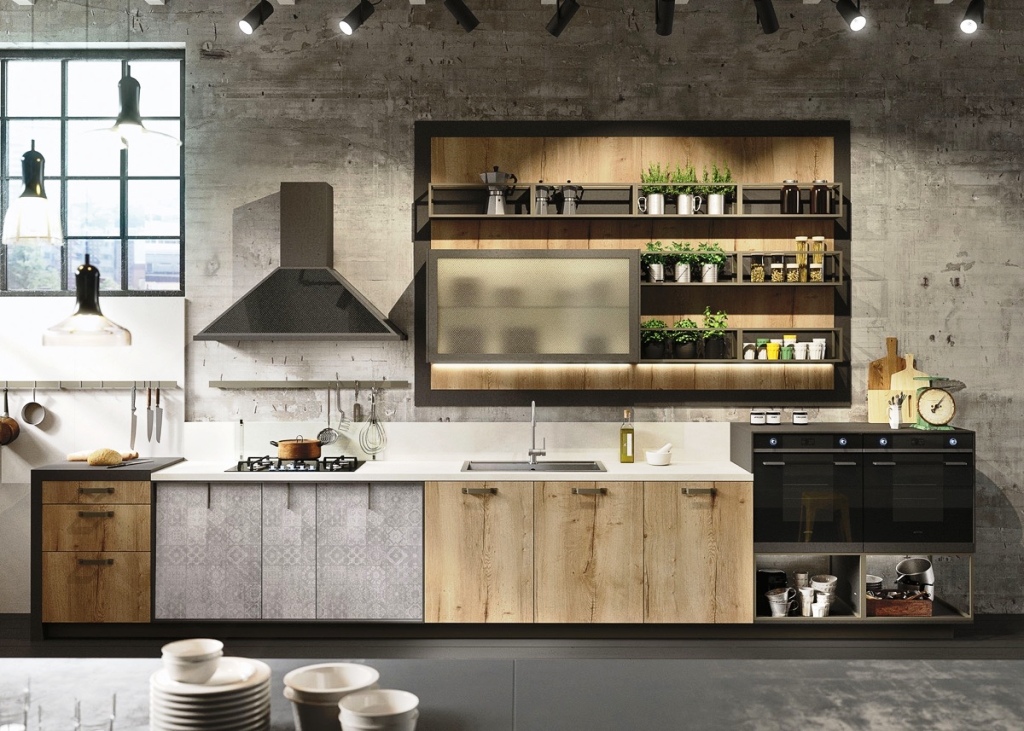 8-Grey Industrial Kitchen