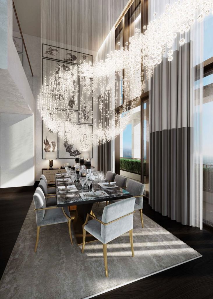 Luxury Contemporary Dining Room