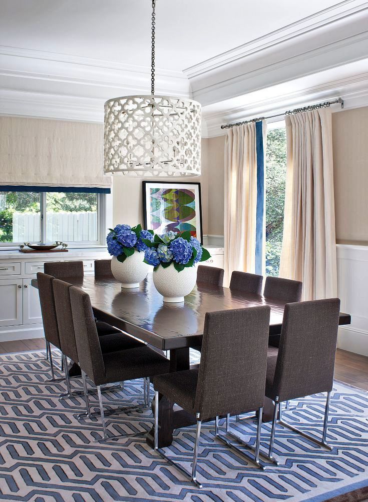 Neutral Contemporary Dining Room