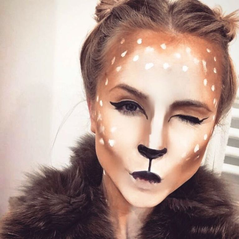 25 Lovely Deer Halloween Makeup Ideas For You  Instaloverz