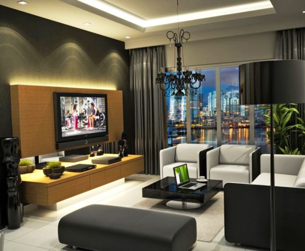 contemporary modern apartment living room ideas