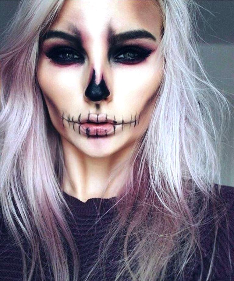25 Scary Halloween Skeleton Makeup Ideas For You To Try - Instaloverz
