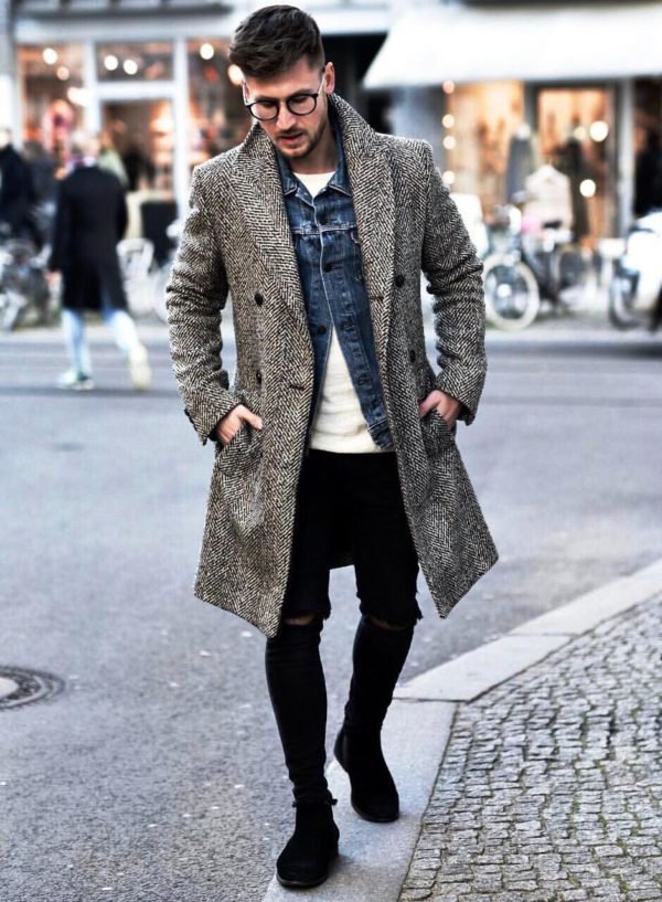 30 Awesome Overcoat Outfit Ideas For Men To Try - Instaloverz