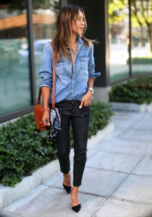 25 Stunning Leather Pants Outfits For Women To Try - Instaloverz