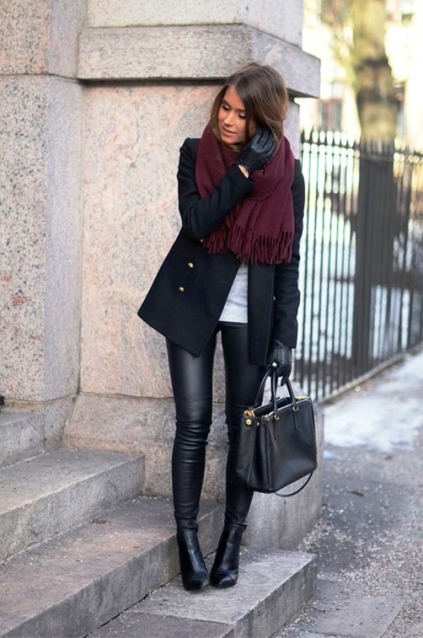 25 Stunning Leather Pants Outfits For Women To Try - Instaloverz