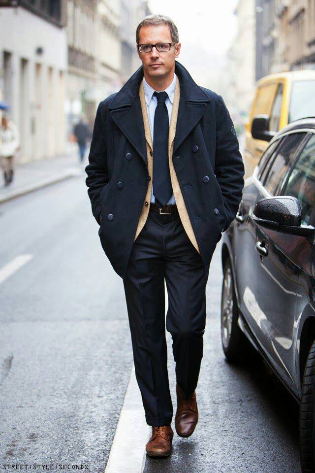 Peacoat With Suit