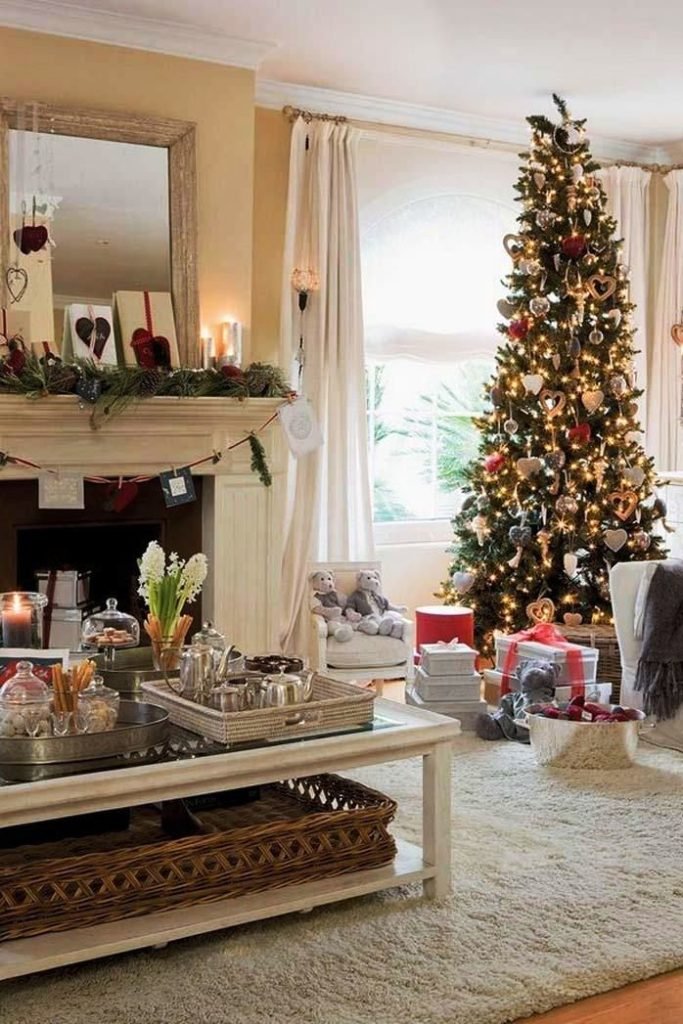 15 Amazing Living Room Decoration For Christmas - Instaloverz