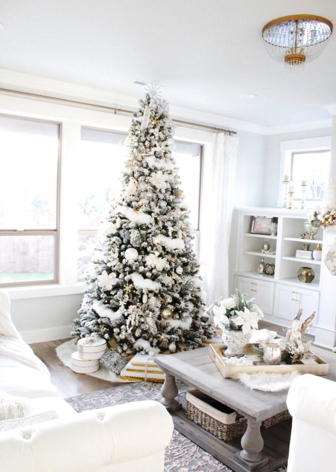 Wintry Christmas Living Room