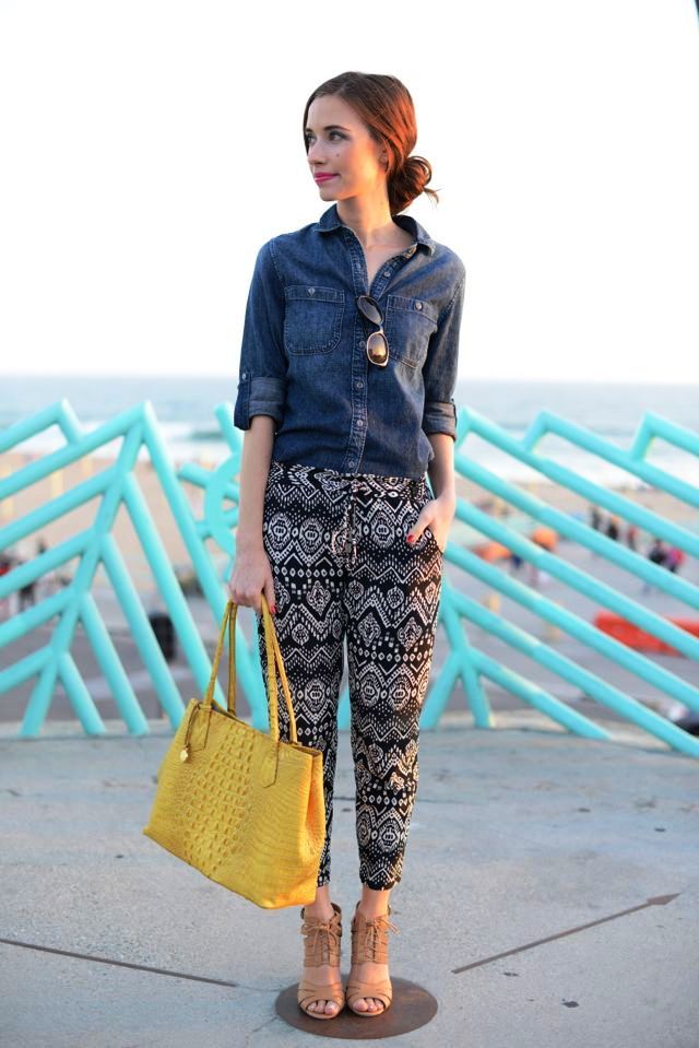 12-Printed Pant Outfit
