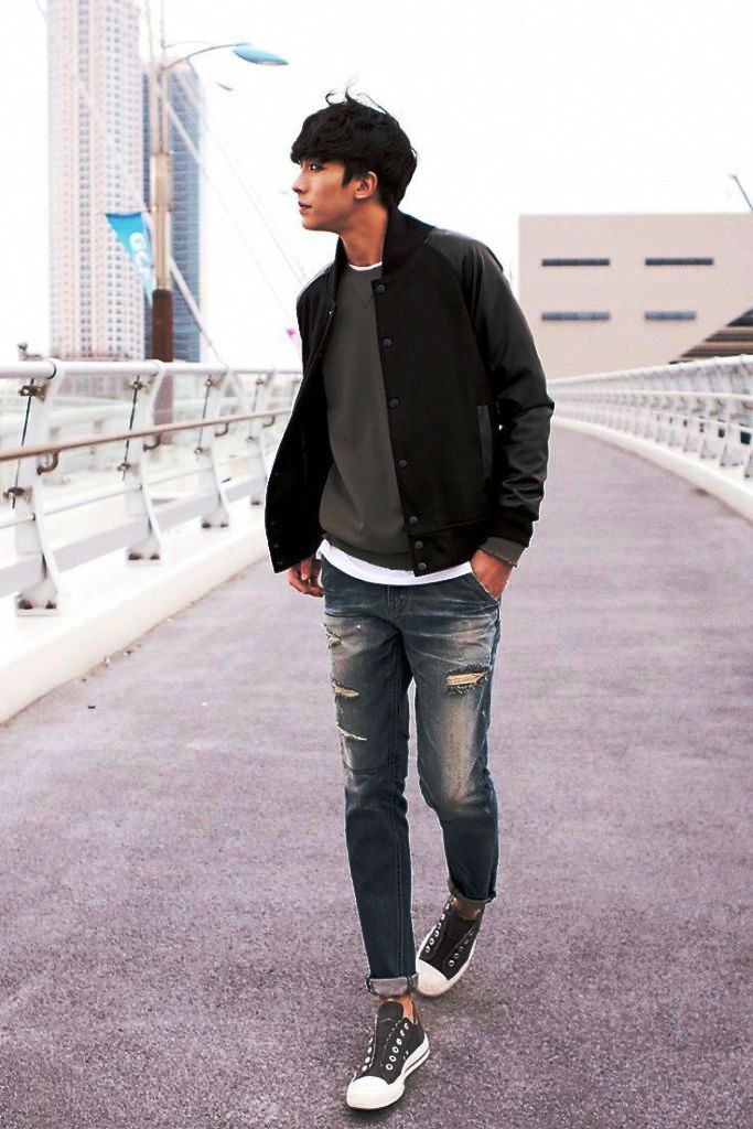 Korean Designer Men Jeans Ideas