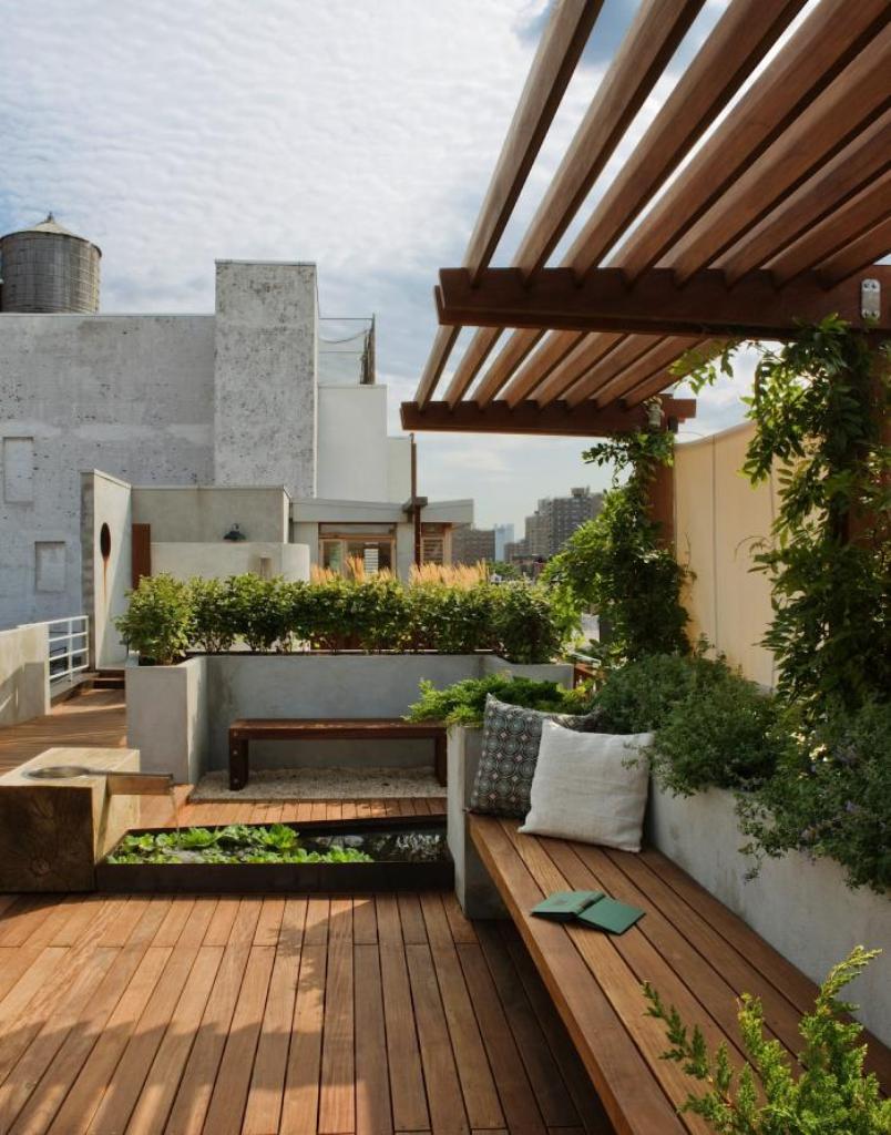 Wooden Roof Garden Ideas