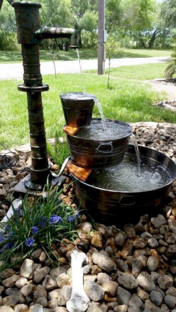 Front Yard Water Fountain Ideas