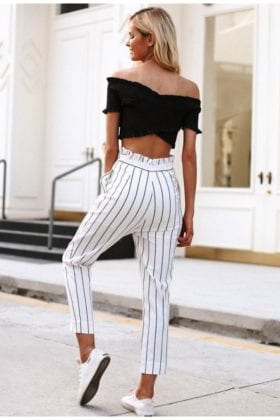 Stunning Striped Pants For Women To Try This Year - Instaloverz